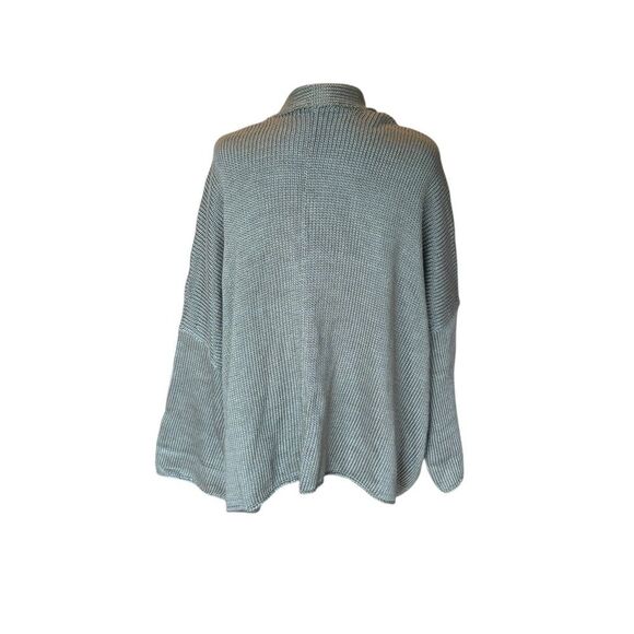 Peruvian Connection Pima Cotton Cardigan Sweater Olive Green Gray Woman Large XL - Picture 2 of 9
